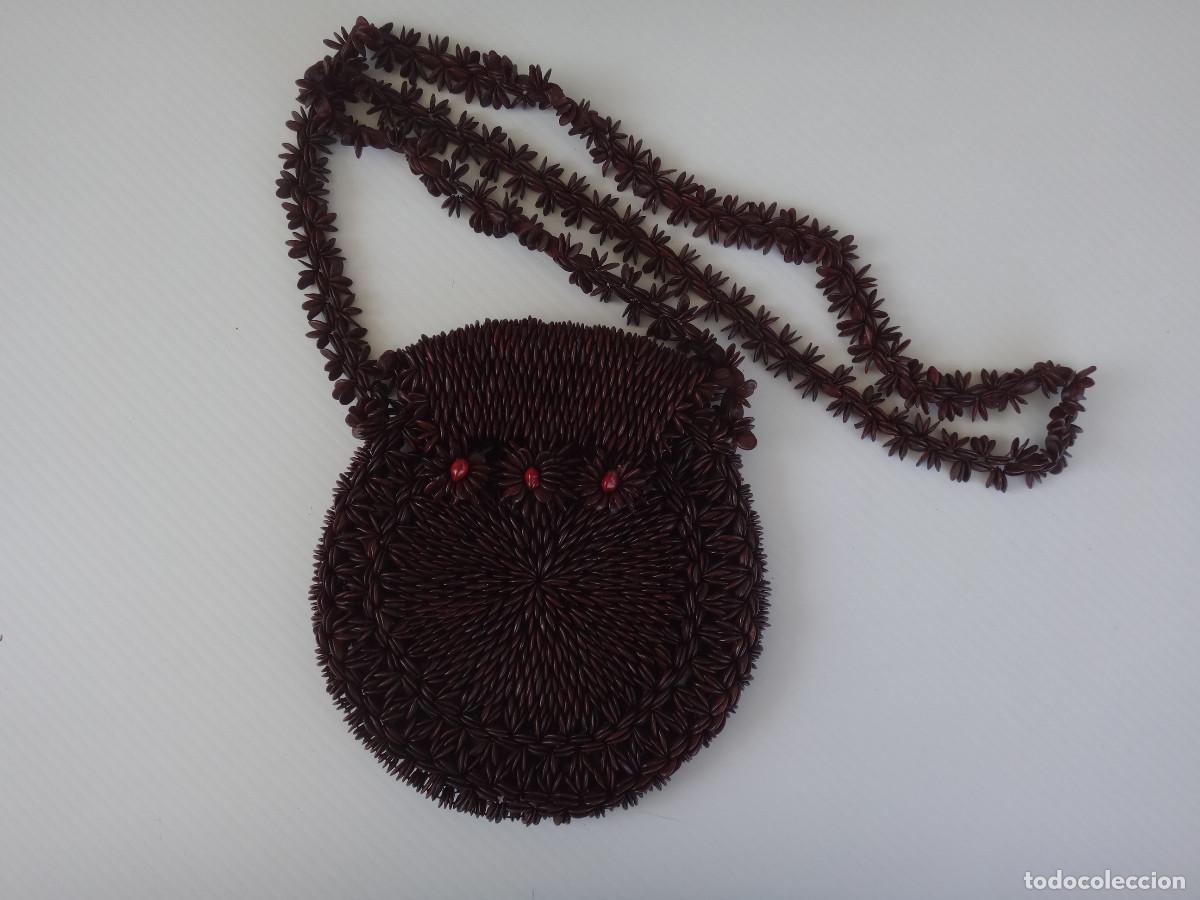 Artesan&iacute;a: BOLSO ELABORADO A MANO CON SEMILLAS - Foto 5