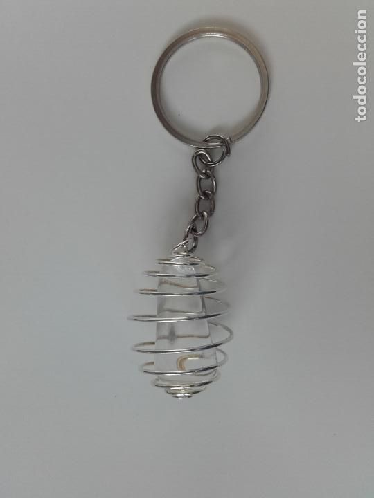 Artesan&iacute;a: Llavero cesta con Cuarzo Transparente. - Foto 1
