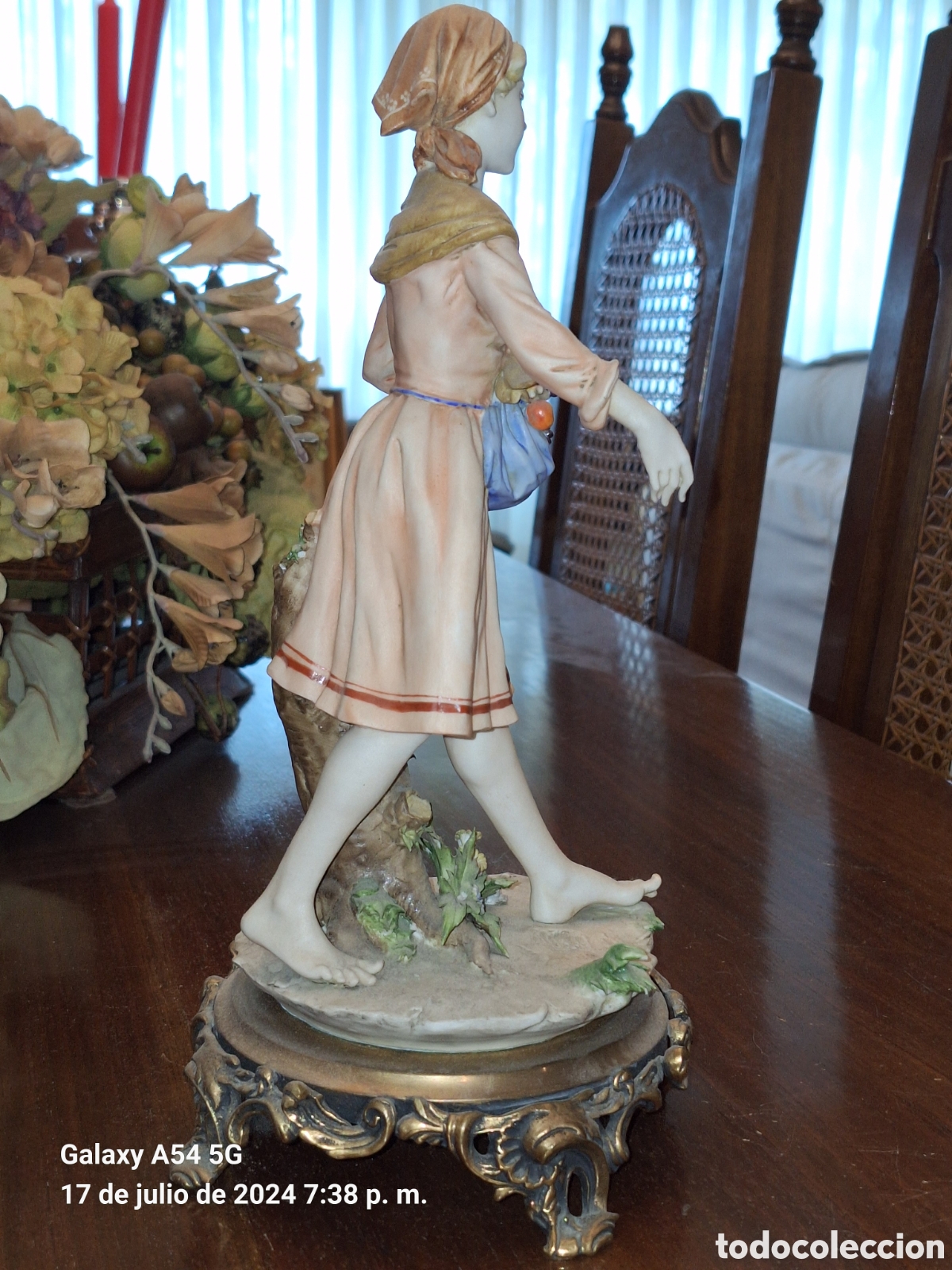Artesan&iacute;a: Pareja de figuras de Campodimonte - Foto 6