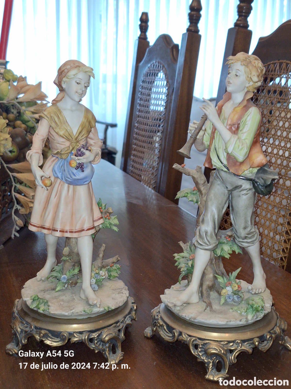 Artesan&iacute;a: Pareja de figuras de Campodimonte - Foto 1