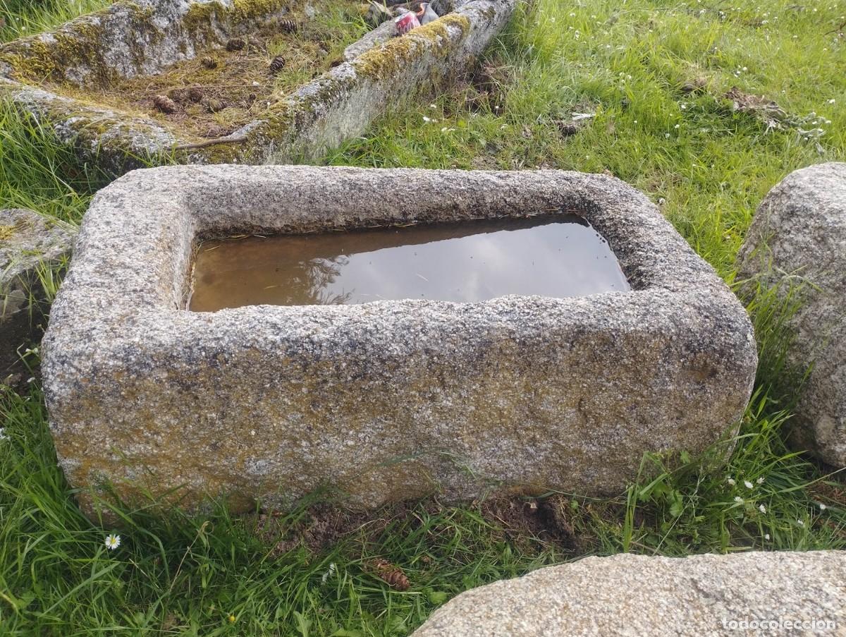 Artesan&iacute;a: Pila R&uacute;stica Rectangular de Granito 87x47x30 / jrsanchezantiques - Foto 1