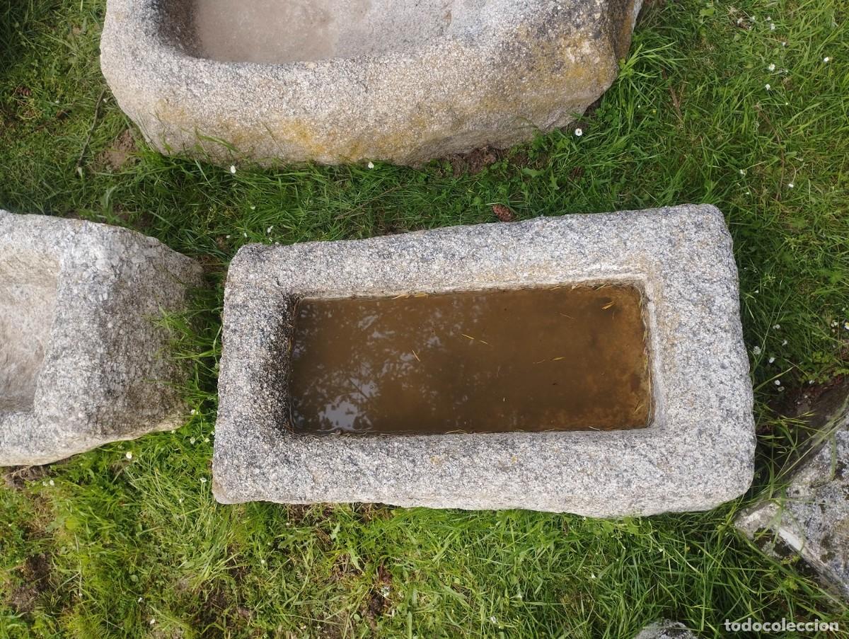 Artesan&iacute;a: Pila R&uacute;stica Rectangular de Granito 87x47x30 / jrsanchezantiques - Foto 5