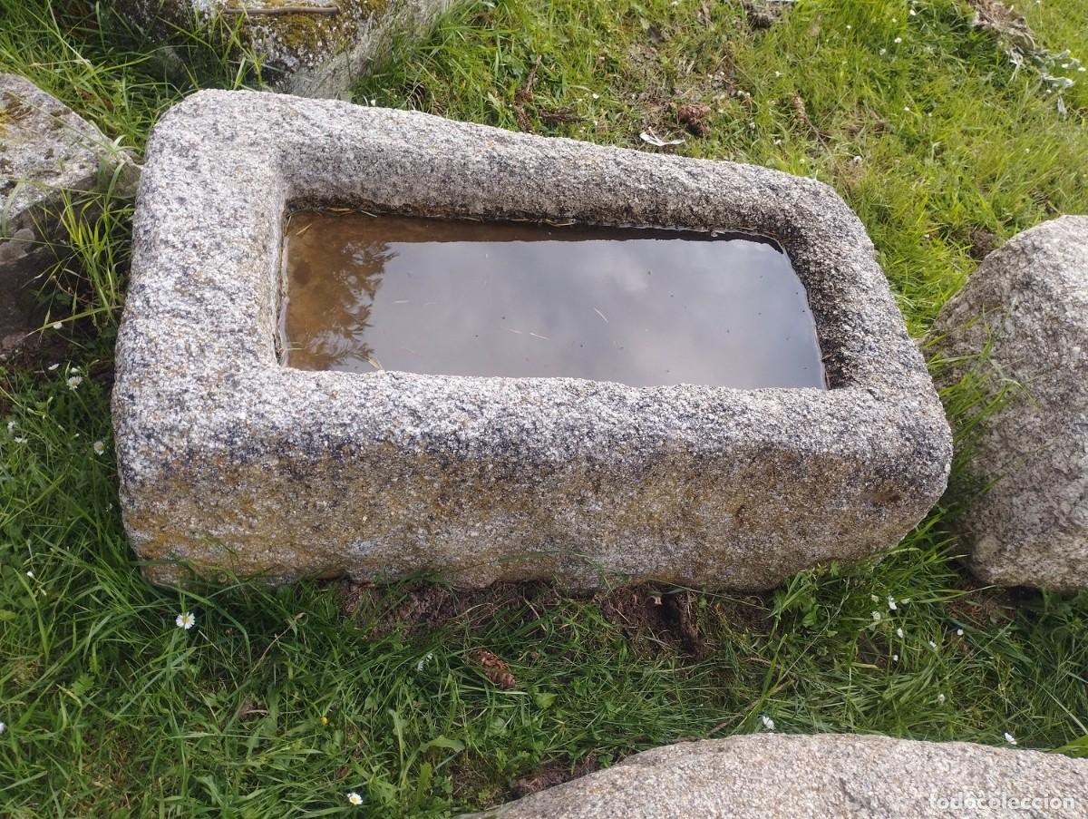 Artesan&iacute;a: Pila R&uacute;stica Rectangular de Granito 87x47x30 / jrsanchezantiques - Foto 7