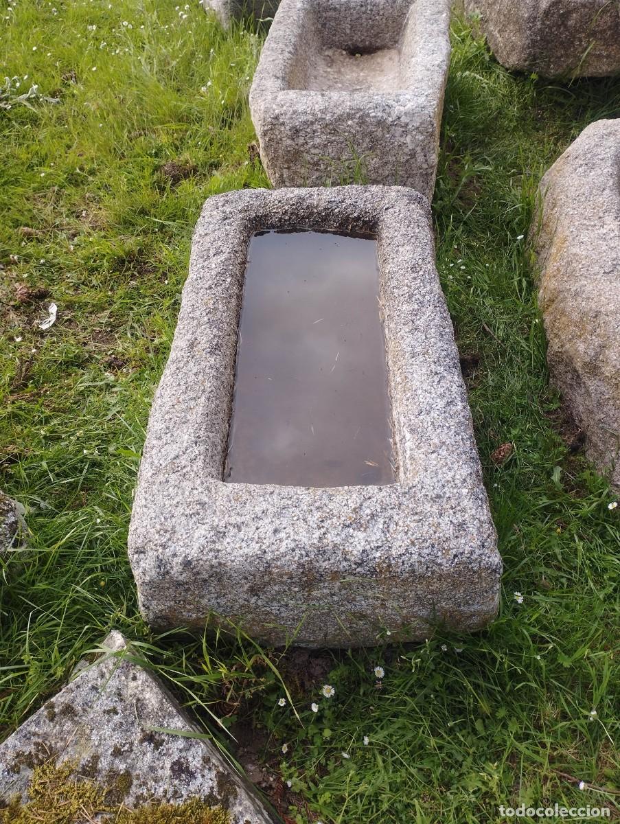 Artesan&iacute;a: Pila R&uacute;stica Rectangular de Granito 87x47x30 / jrsanchezantiques - Foto 8