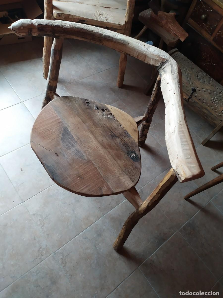 Artesan&iacute;a: Sill&oacute;n rustico de 3 patas - Foto 1