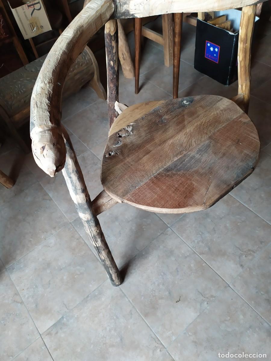 Artesan&iacute;a: Sill&oacute;n rustico de 3 patas - Foto 2