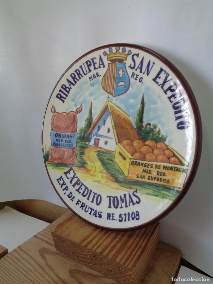Handicraft: &iexcl;# PLATO Colgar.: Almacen de FRUTAS NARANJAS. (Valencia.) ORIGINAL-VINTAGE. (A&ntilde;o.- 1960). #! C-19.