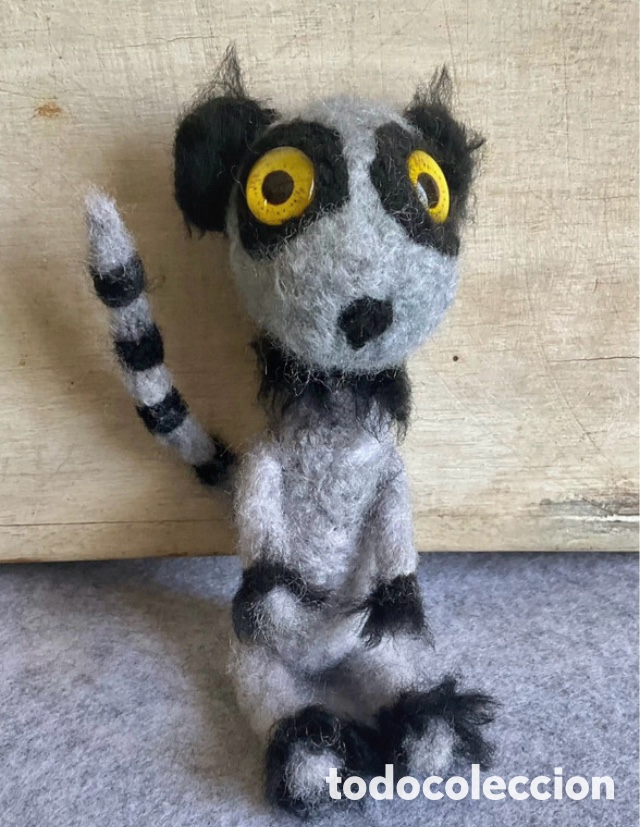 Artesan&iacute;a: L&eacute;mur de fieltro hecho a mano - Foto 1