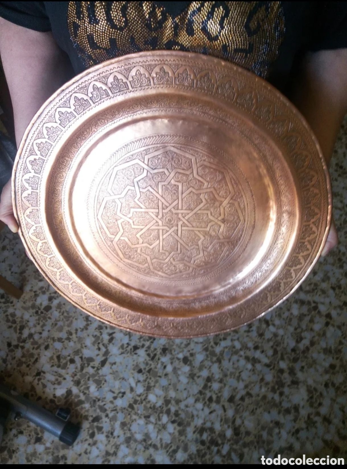 Artesan&iacute;a: Antigua bandeja de cobre - Foto 4