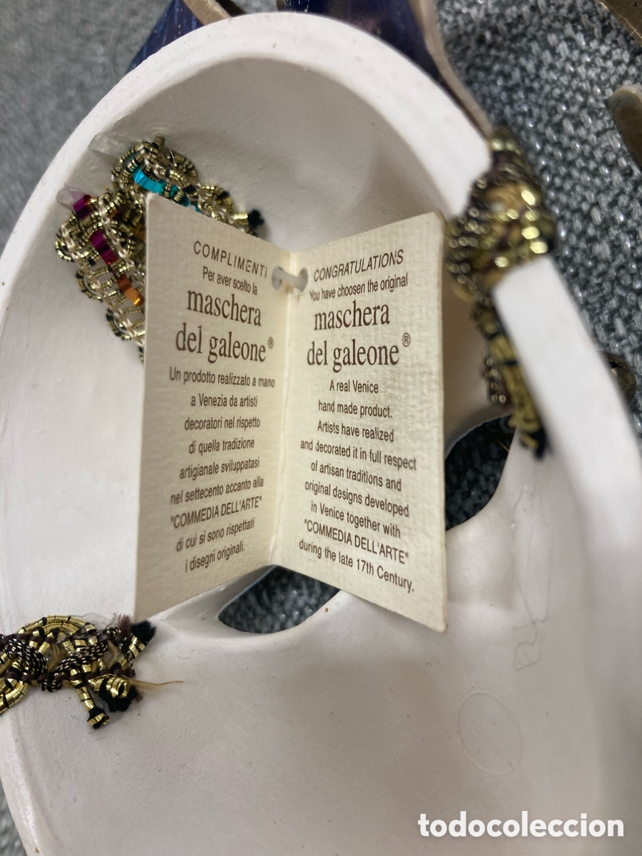 Artesan&iacute;a: Mascara del Galeone &ldquo;Venecia&rdquo; - Foto 4