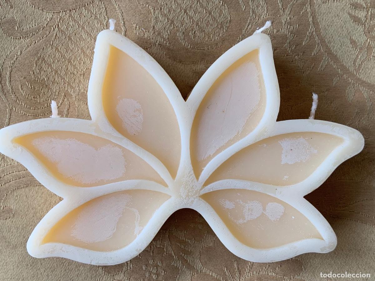 Artesan&iacute;a: VELA AROM&Aacute;TICA FLOR DE LOTO 4 MECHAS - Foto 6