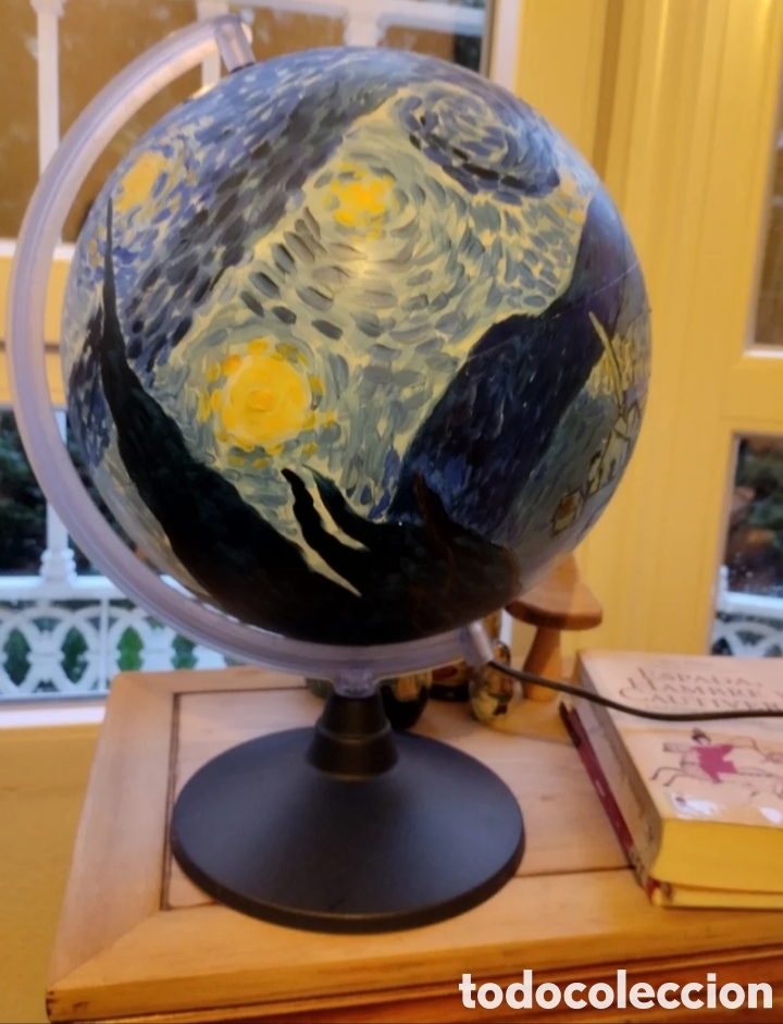 Artesan&iacute;a: Globo Van Gogh con iluminaci&oacute;n - Foto 2