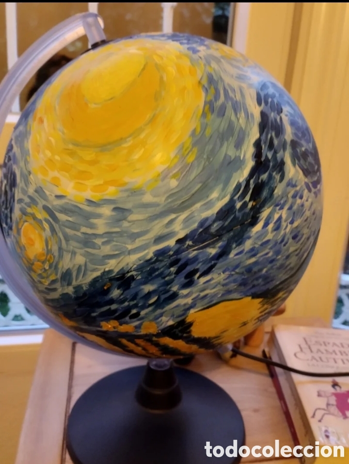 Artesan&iacute;a: Globo Van Gogh con iluminaci&oacute;n - Foto 3