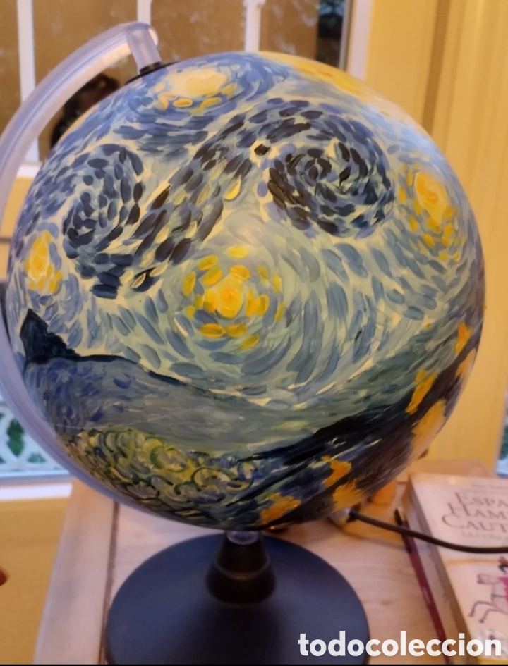 Artesan&iacute;a: Globo Van Gogh con iluminaci&oacute;n - Foto 4