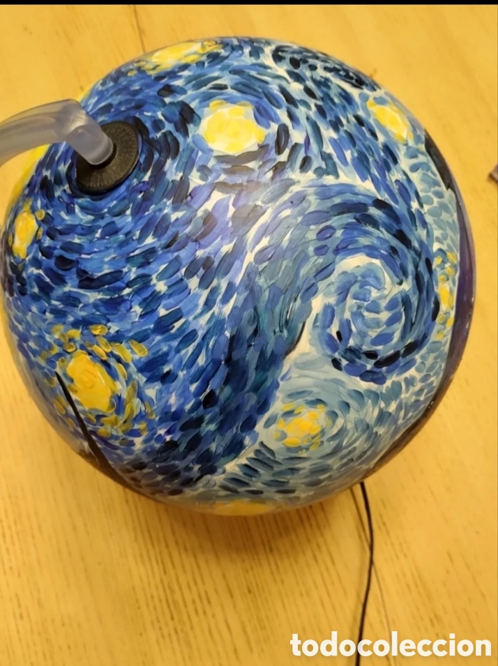 Artesan&iacute;a: Globo Van Gogh con iluminaci&oacute;n - Foto 5