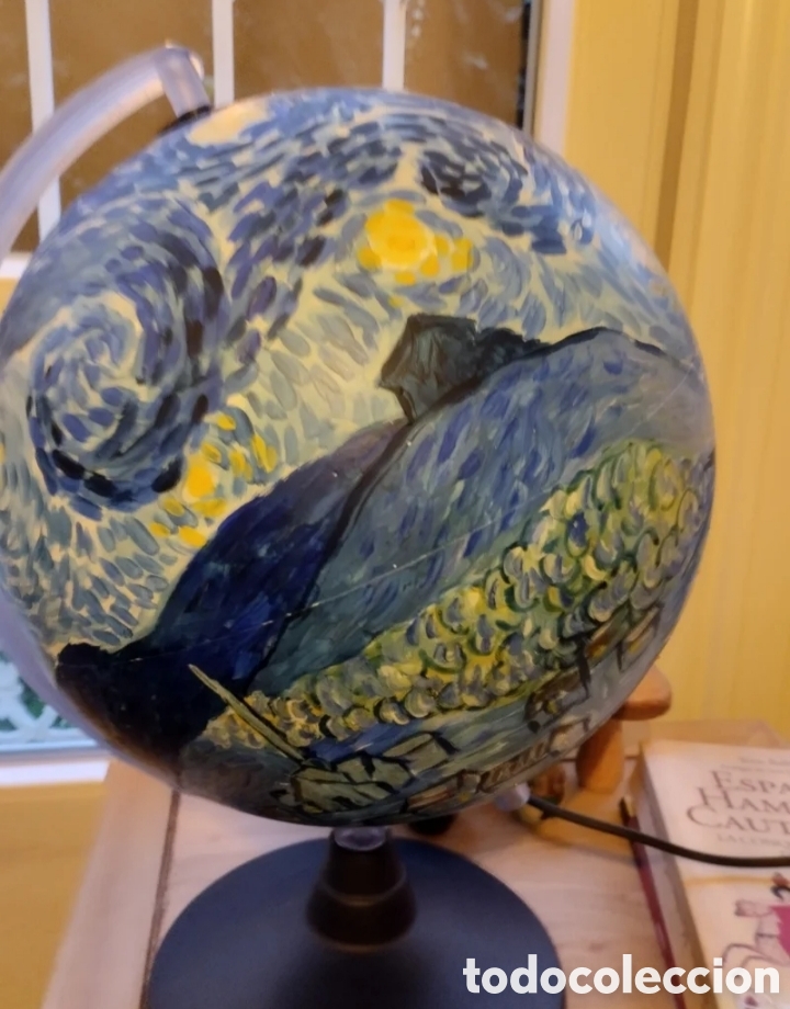 Artesan&iacute;a: Globo Van Gogh con iluminaci&oacute;n - Foto 1