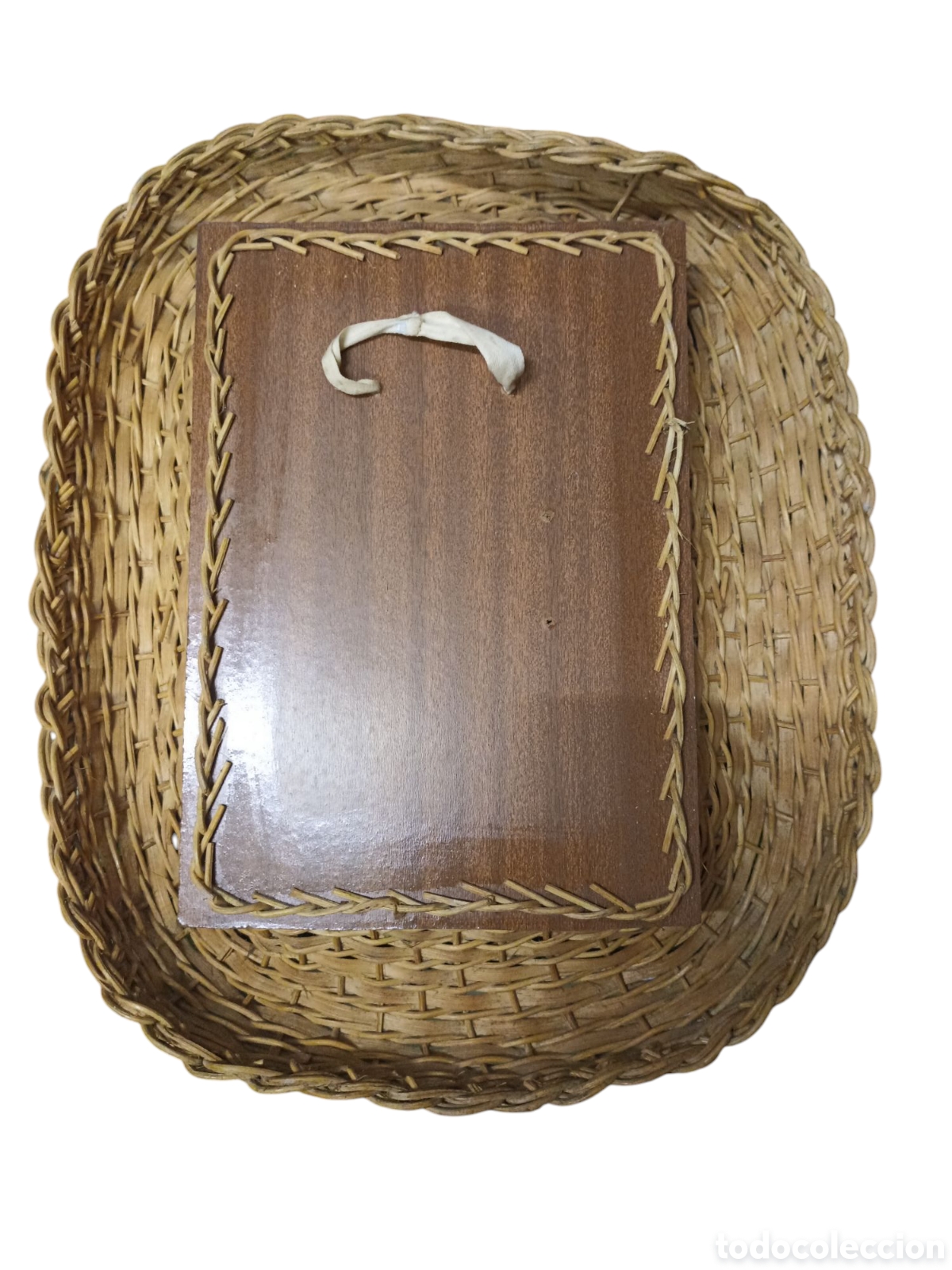 Artesan&iacute;a: Cuadro de mimbre 40 x 34 - Foto 2