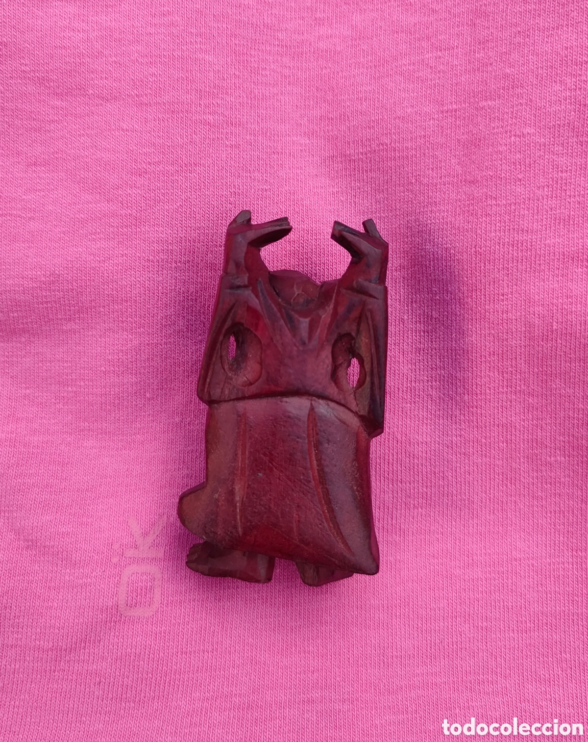 Artesan&iacute;a: Figura de buda, tallado en madera (caoba?) - Foto 8