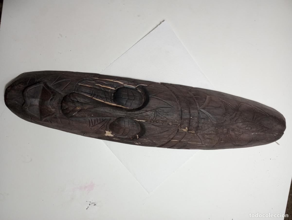 Artesan&iacute;a: m&aacute;scara de madera tallada a mano - Foto 1