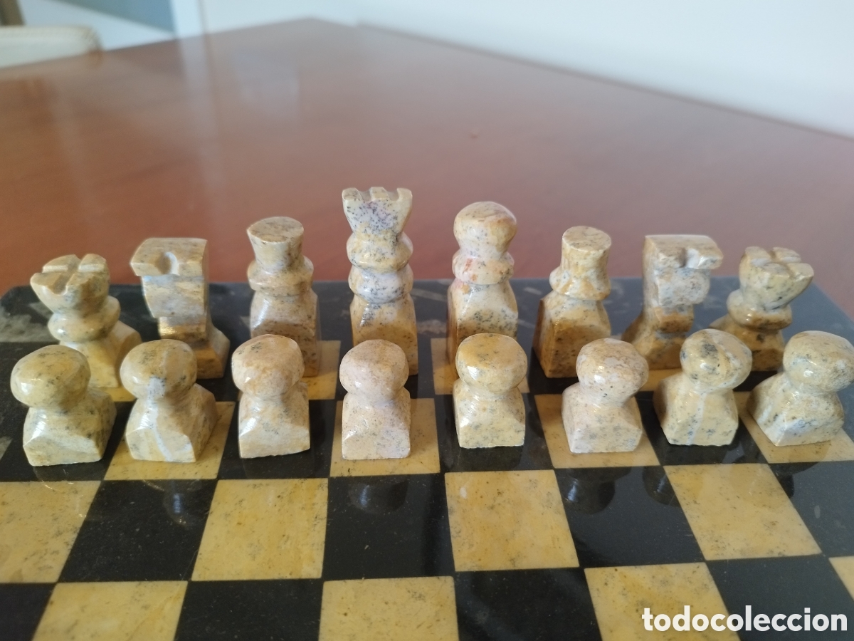 Artesan&iacute;a: Ajedrez m&aacute;rmol artesanal con tablero - Foto 2