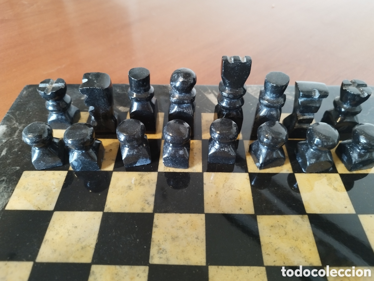 Artesan&iacute;a: Ajedrez m&aacute;rmol artesanal con tablero - Foto 1