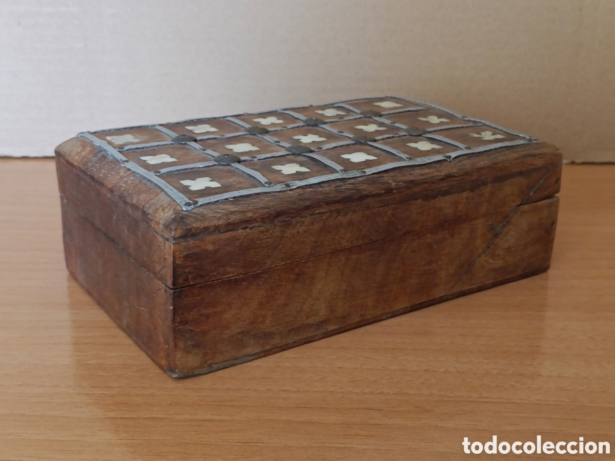 Artesan&iacute;a: Caja artesanal antigua. - Foto 5