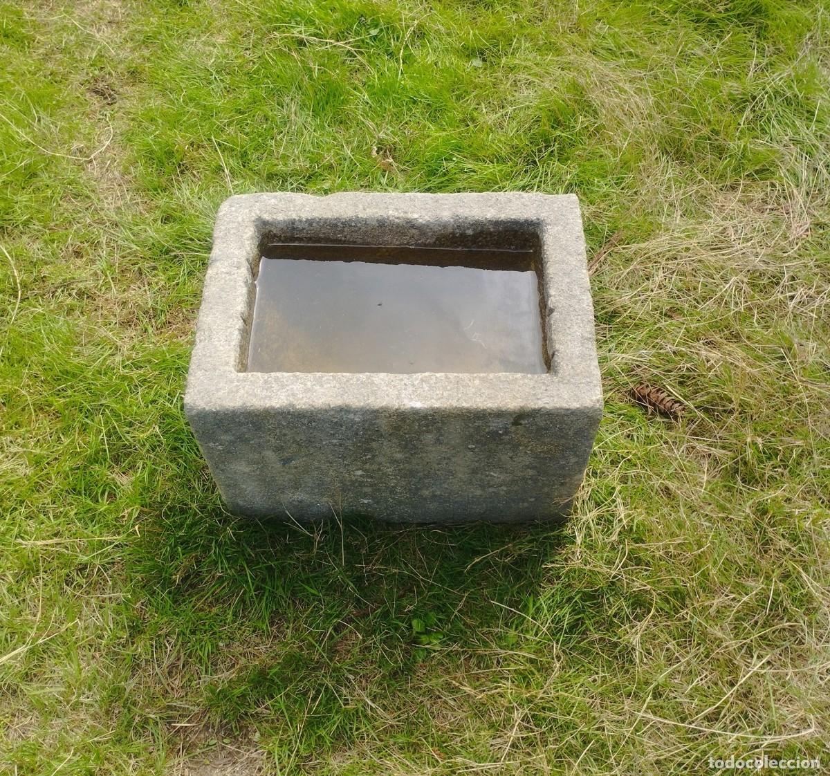 Artesan&iacute;a: Pila Rectangular de Granito 36x25x25 // jrsanchezantiques - Foto 3