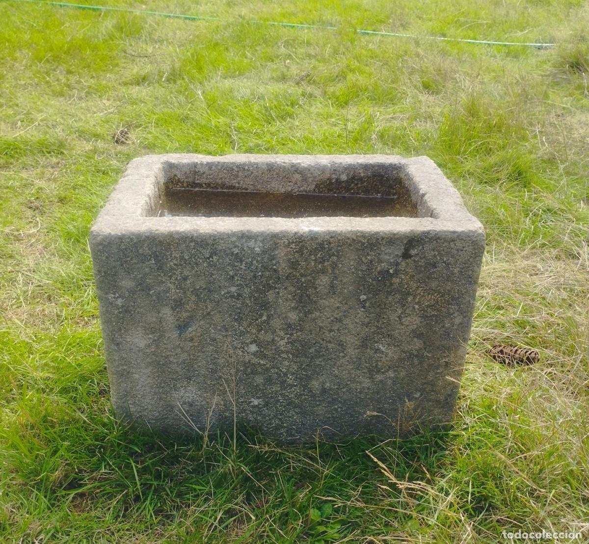 Artesan&iacute;a: Pila Rectangular de Granito 36x25x25 // jrsanchezantiques - Foto 5