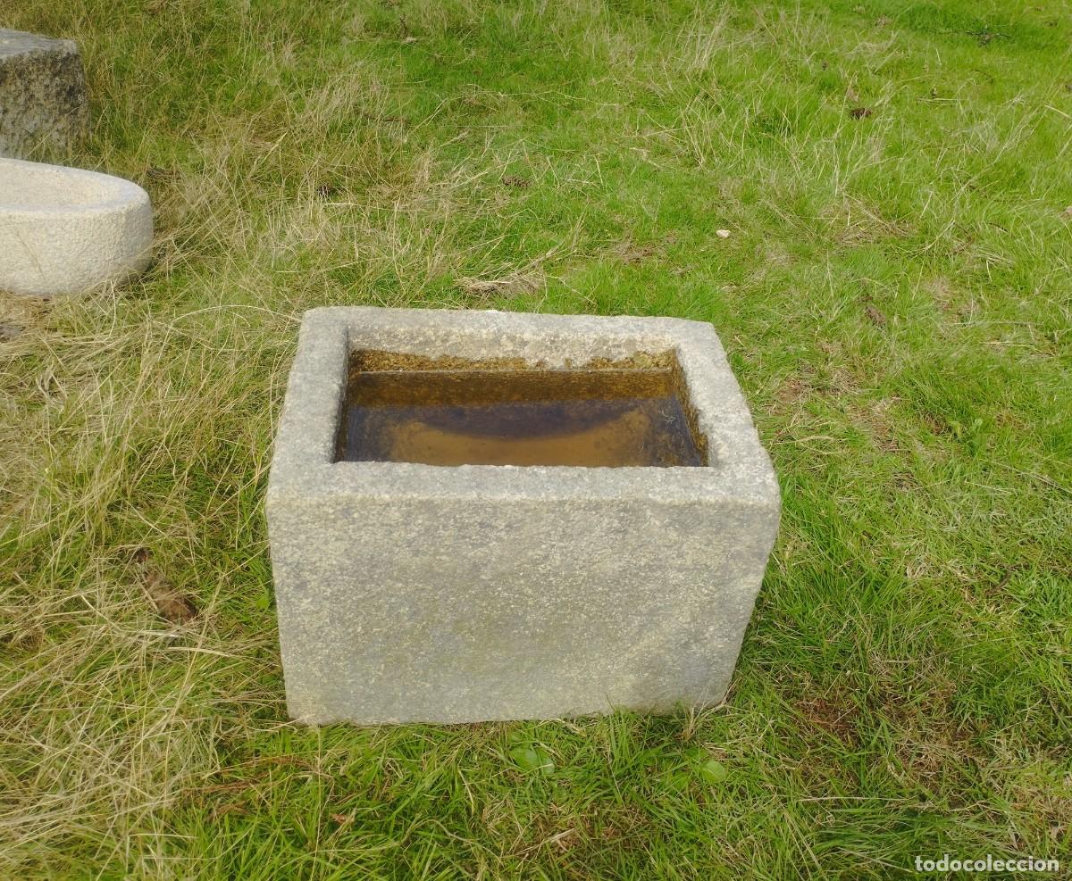 Artesan&iacute;a: Pila Rectangular de Granito 36x25x25 // jrsanchezantiques - Foto 6