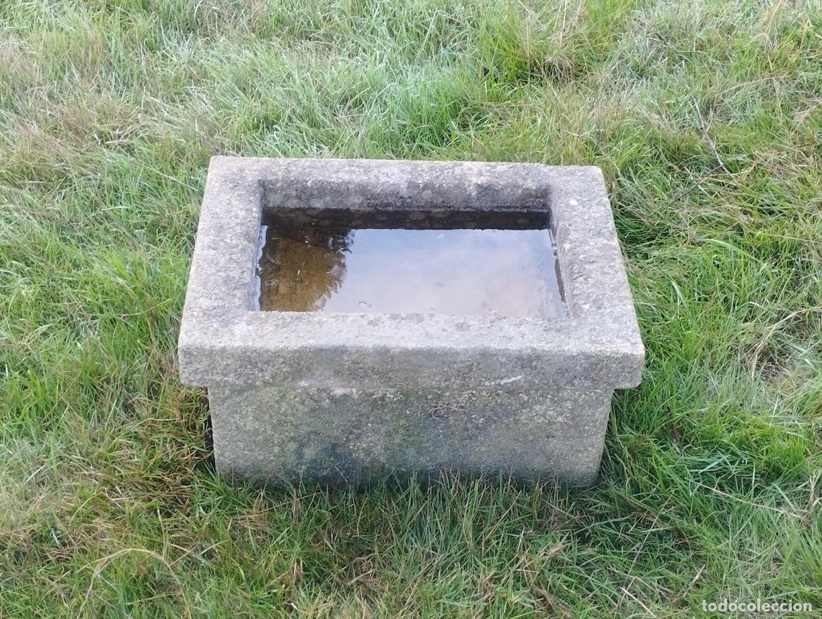 Artesan&iacute;a: Pila Rectangular de Granito 39x30x20 // jrsanchezantiques - Foto 4