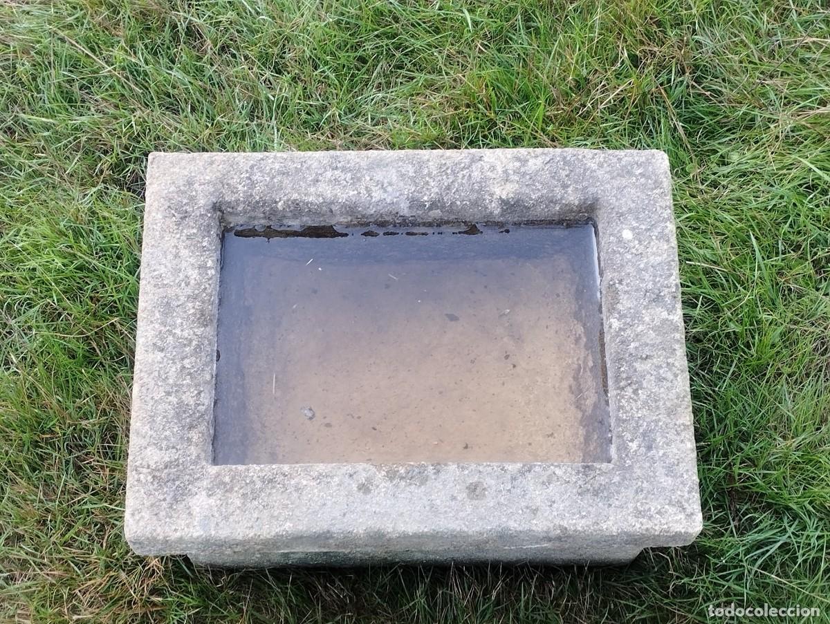 Artesan&iacute;a: Pila Rectangular de Granito 39x30x20 // jrsanchezantiques - Foto 6