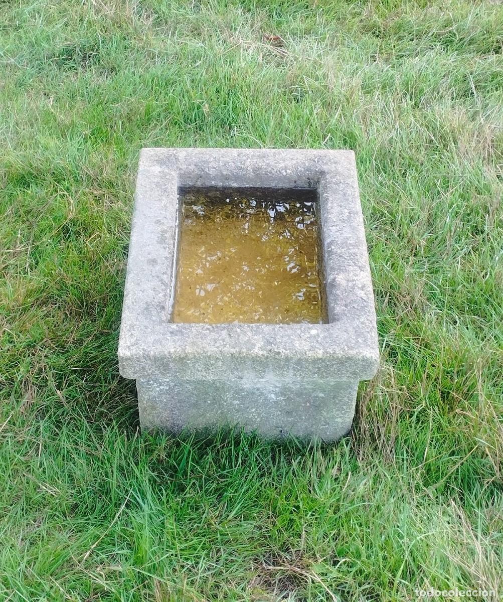 Artesan&iacute;a: Pila Rectangular de Granito 39x30x20 // jrsanchezantiques - Foto 8