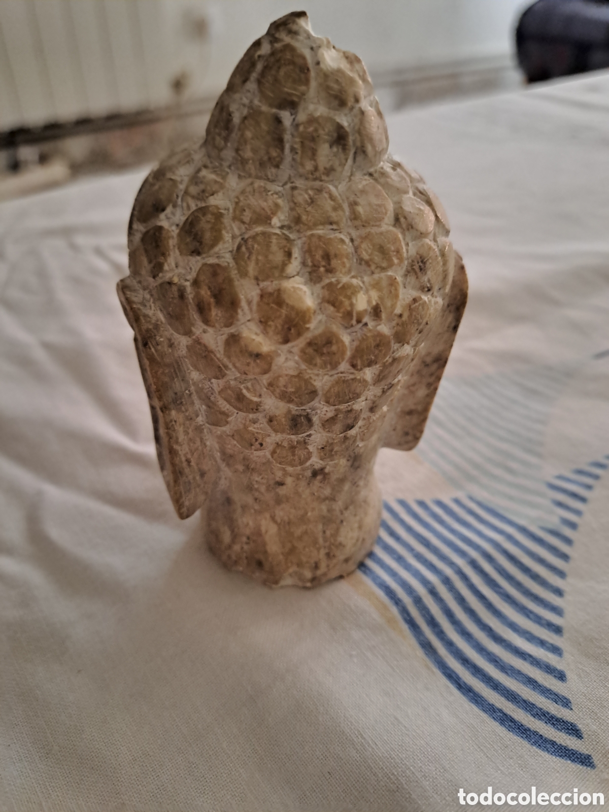 Artesan&iacute;a: Cabeza de buda de piedra tallada - Foto 3