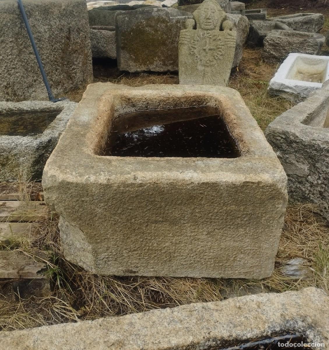 Artesan&iacute;a: Pila Rectangular de Granito 63x52x30 // jrsanchezantiques - Foto 9