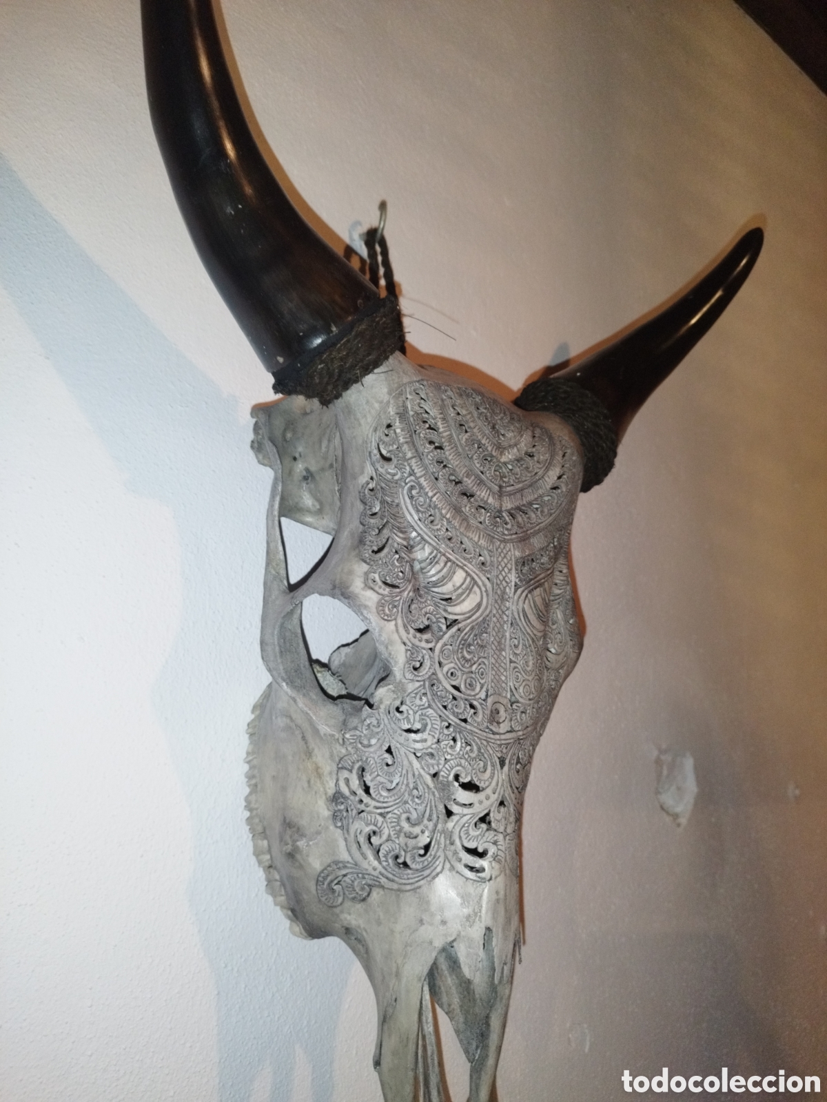Artesan&iacute;a: Cabeza de vaca original tallada a mano - Foto 4