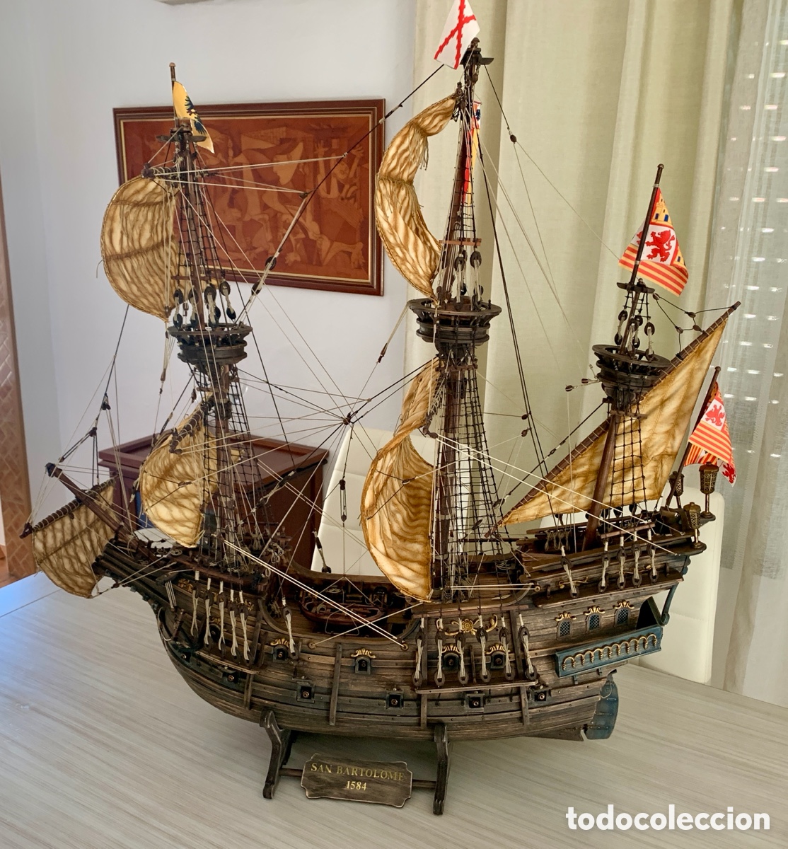 Artesan&iacute;a: Maqueta naval Gale&oacute;n San Bartolom&eacute; - Foto 2