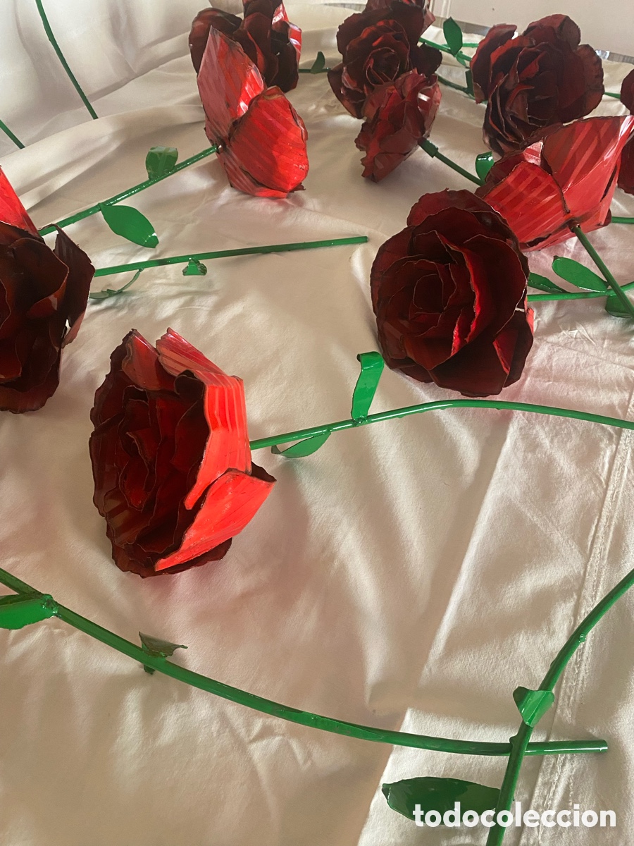 Artesan&iacute;a: Flores de forja (Rosas) - Foto 3