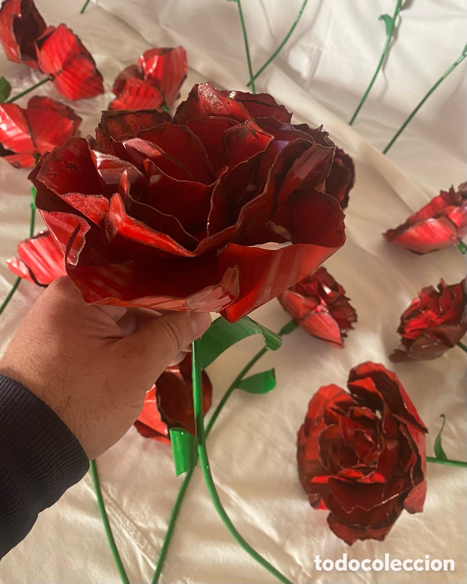 Artesan&iacute;a: Flores de forja (Rosas) - Foto 4