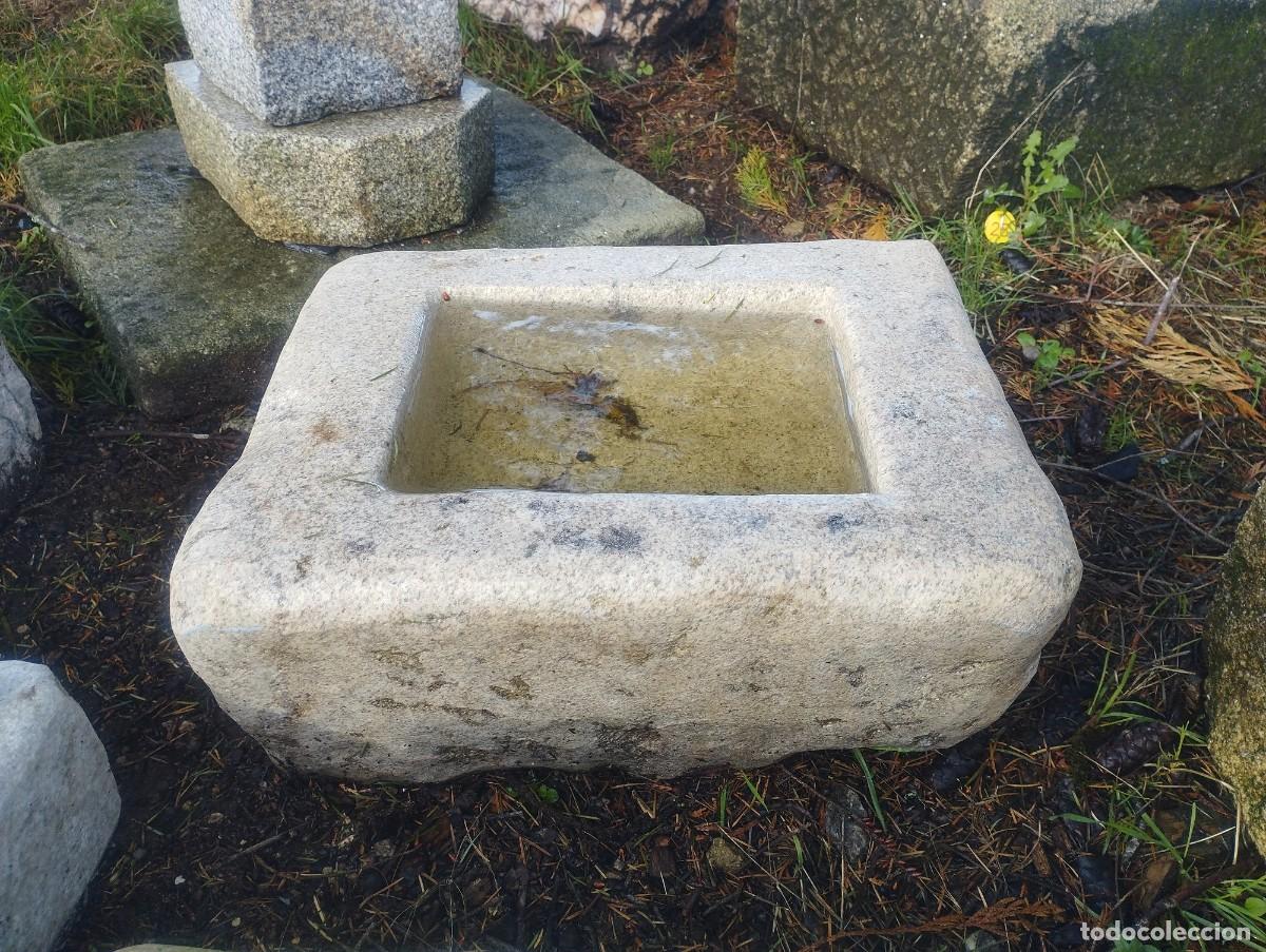 Artesan&iacute;a: Pila Rectangular de Granito 42x33x20 // jrsanchezantiques - Foto 2