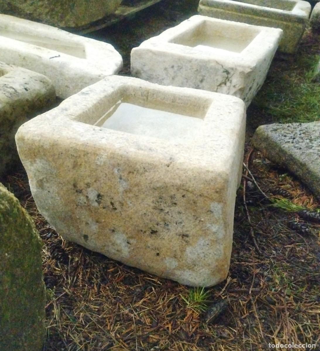Artesan&iacute;a: Pila Rectangular de Granito 42x33x20 // jrsanchezantiques - Foto 7