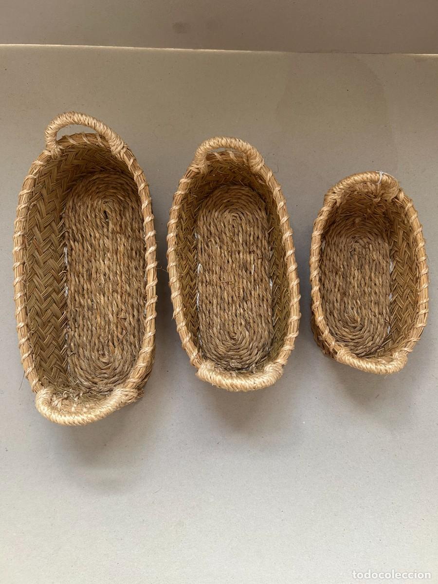 Artesan&iacute;a: 3 Cestas de esparto ovaladas - Foto 2