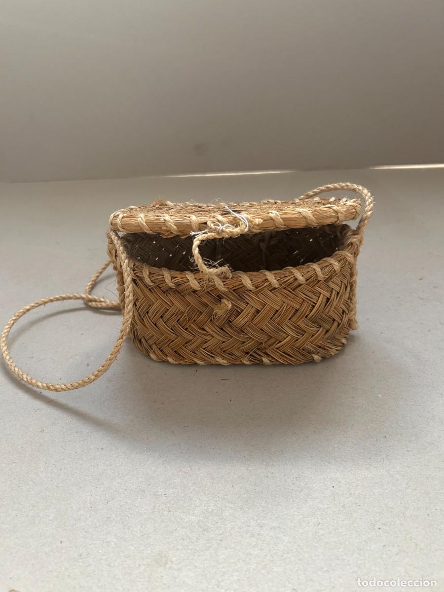 Artesan&iacute;a: Bolso-cesta de esparto ovalado 15x8cm - Foto 1