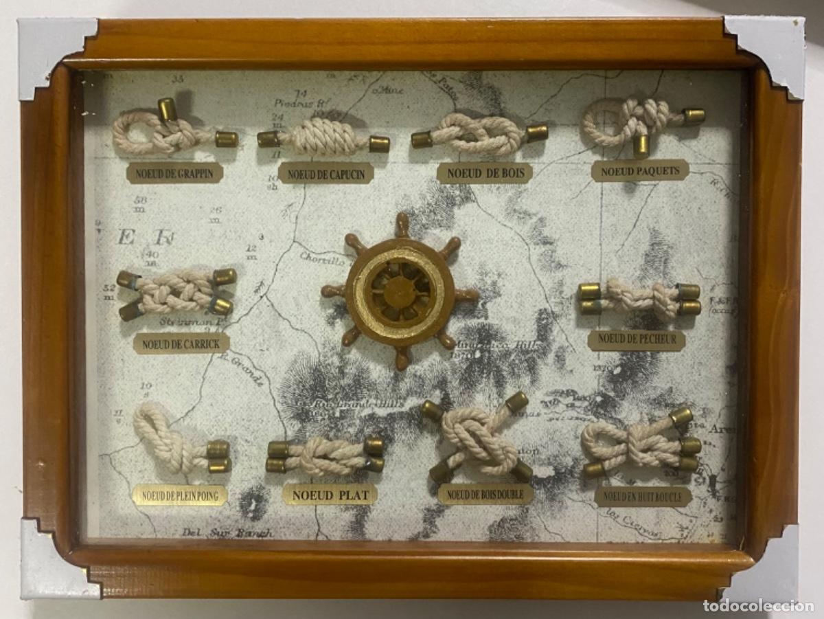 Artesan&iacute;a: Cuadro de nudos marineros con cristal - Foto 1