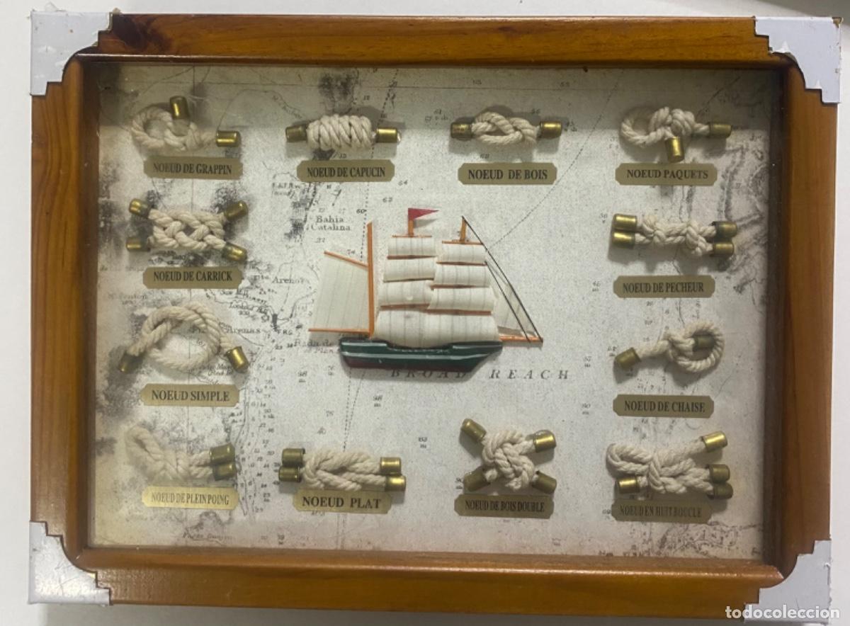 Artesan&iacute;a: Cuadro de nudos marineros con cristal - Foto 1