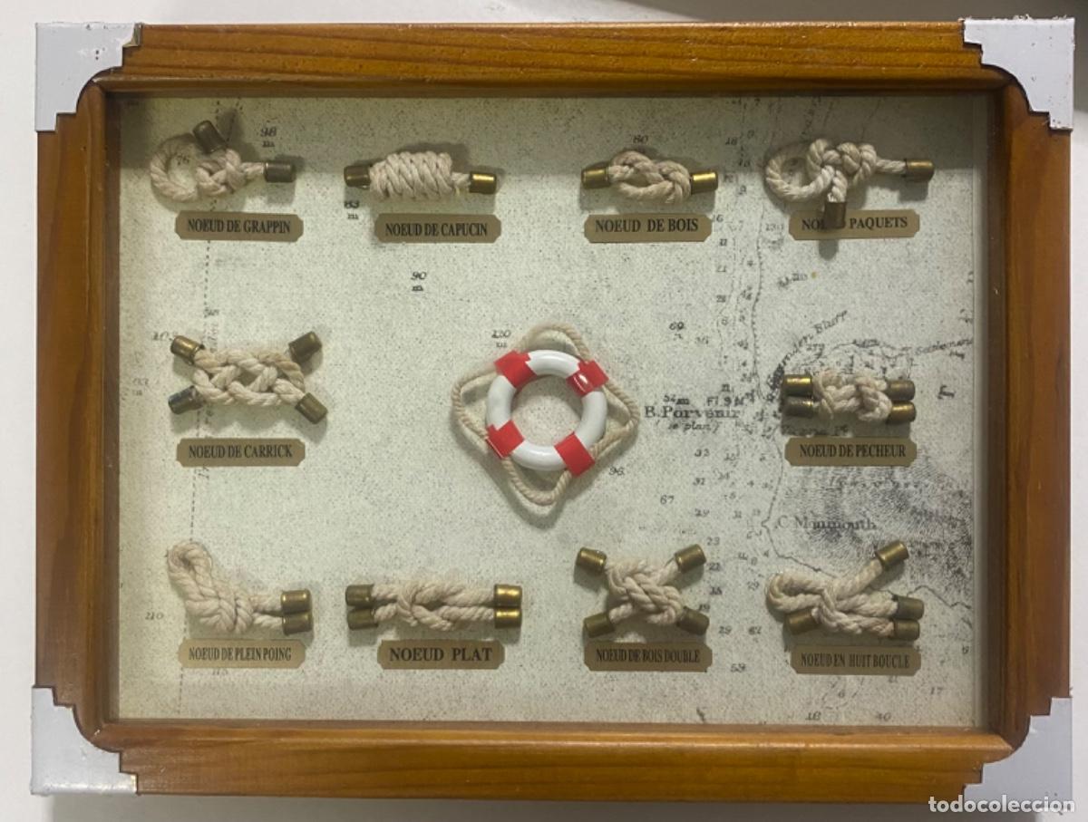 Artesan&iacute;a: Cuadro de nudos marineros con cristal - Foto 1