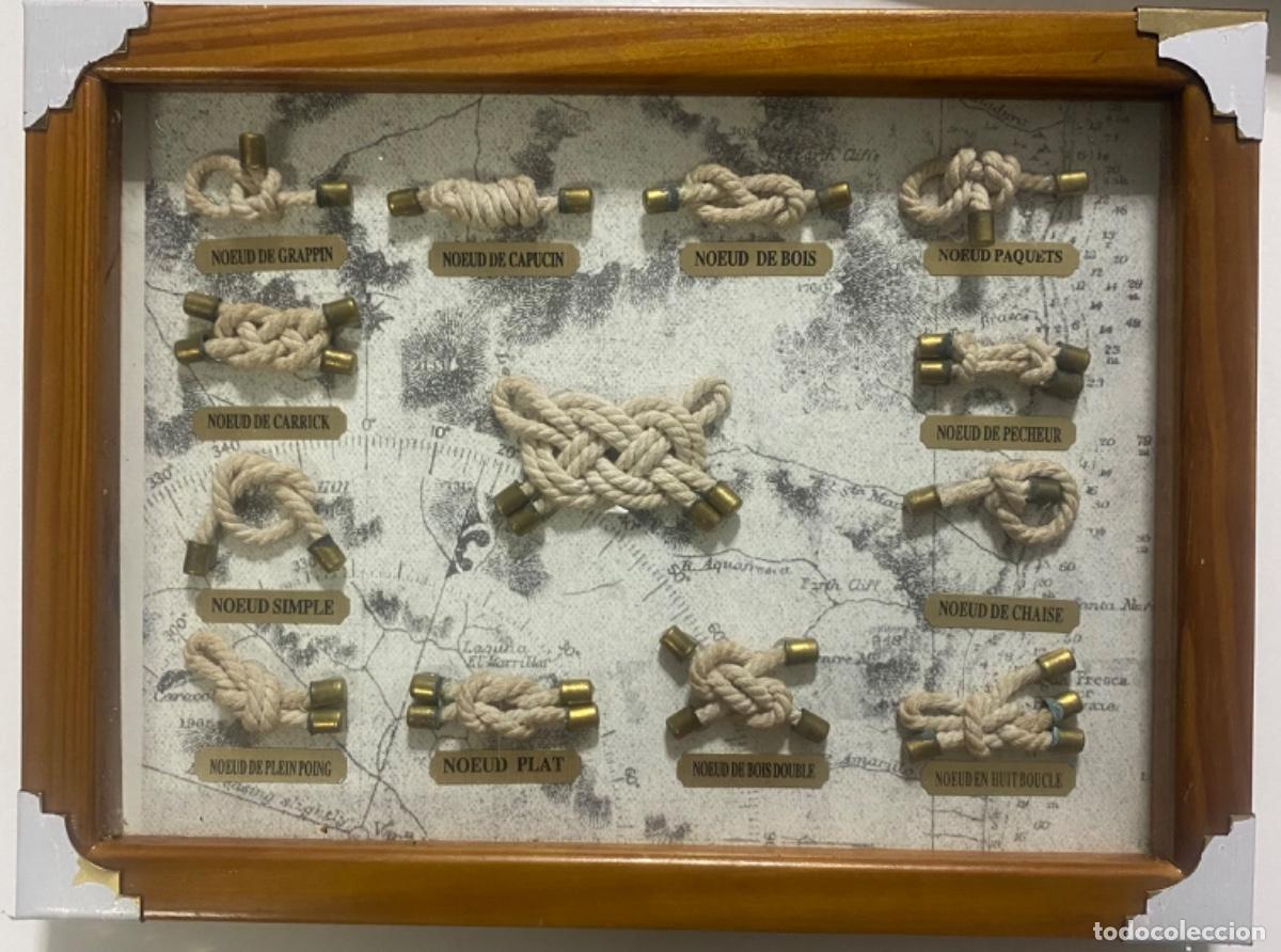 Artesan&iacute;a: Cuadro de nudos marineros con cristal - Foto 1