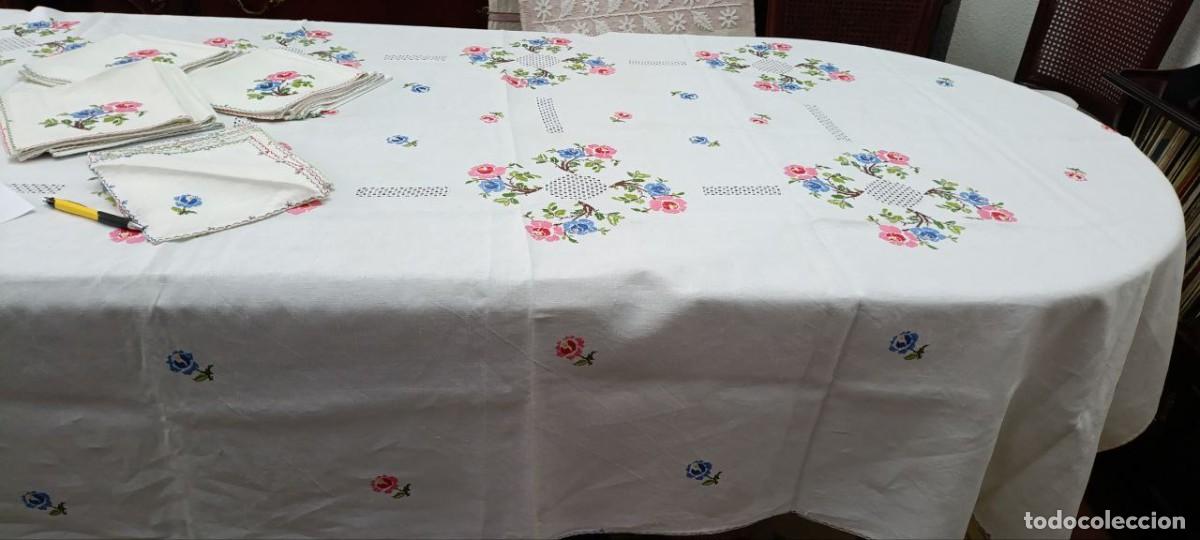 Artesan&iacute;a: Mantel de hilo bordado a mano - Foto 9