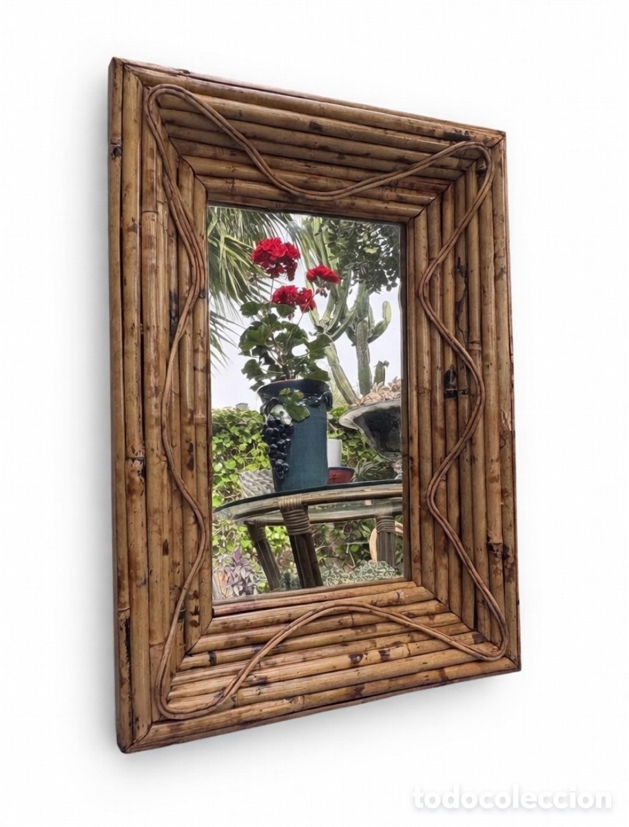 Artesan&iacute;a: ESPEJO DE CA&Ntilde;A ARTESANAL - Foto 2