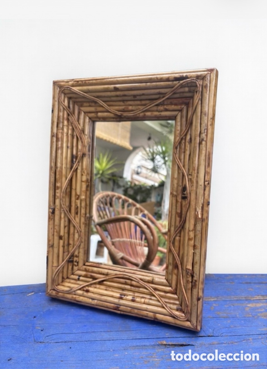 Artesan&iacute;a: ESPEJO DE CA&Ntilde;A ARTESANAL - Foto 1