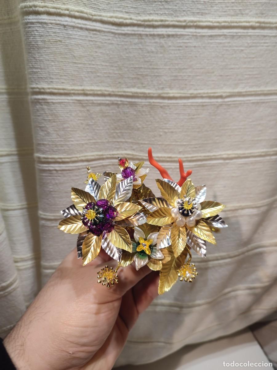 Artesan&iacute;a: Ramillete flores talco - Foto 1